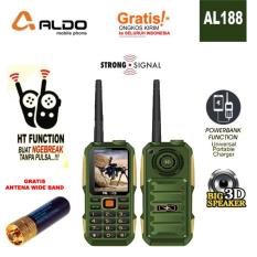 ALDO AL188 HP Plus HT +/- 5KM BAT 10000mAh Free Antena Dual Band