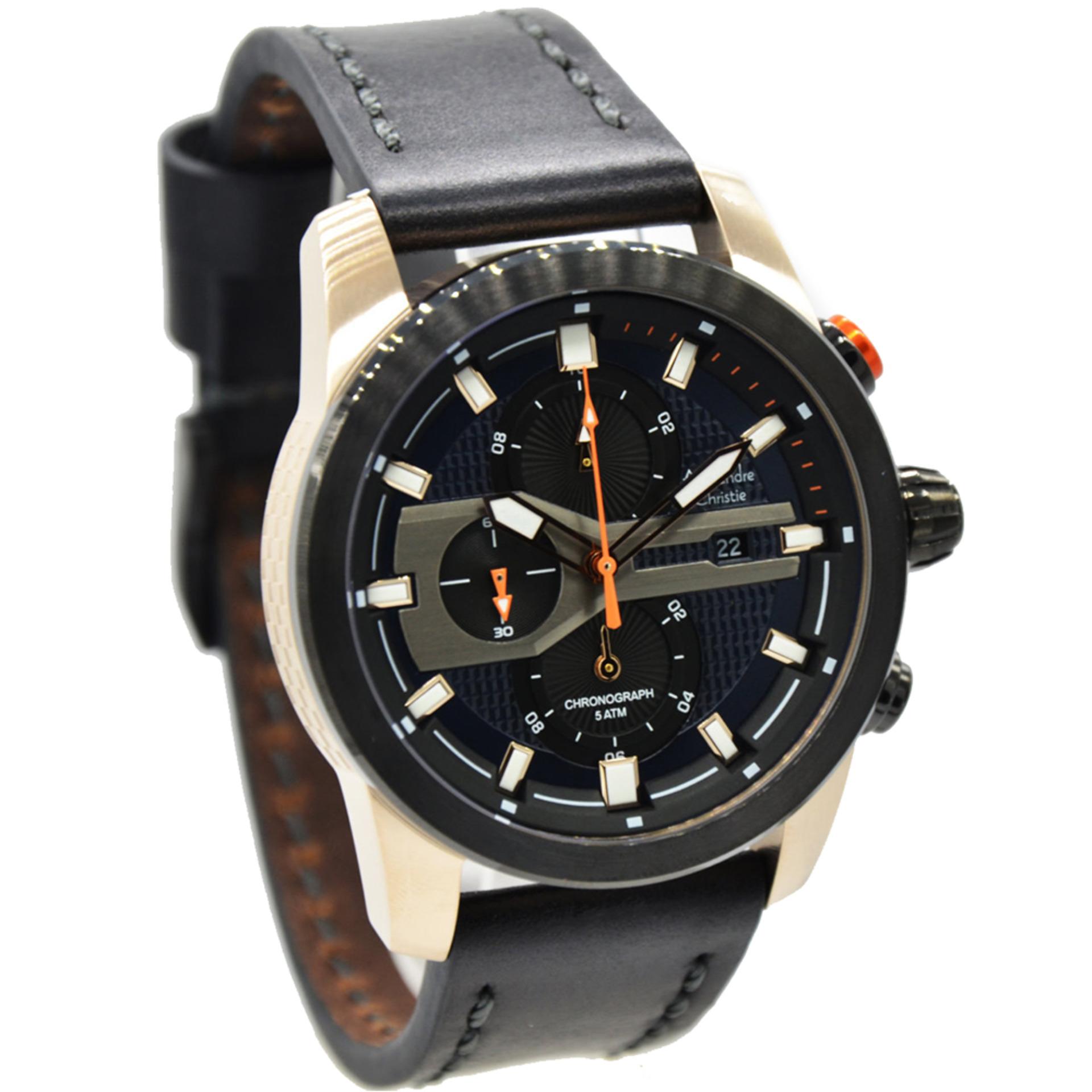 6410mc Jam Tangan Pria Hitam Gold Tali Kulit Coklat; Page - 6 .