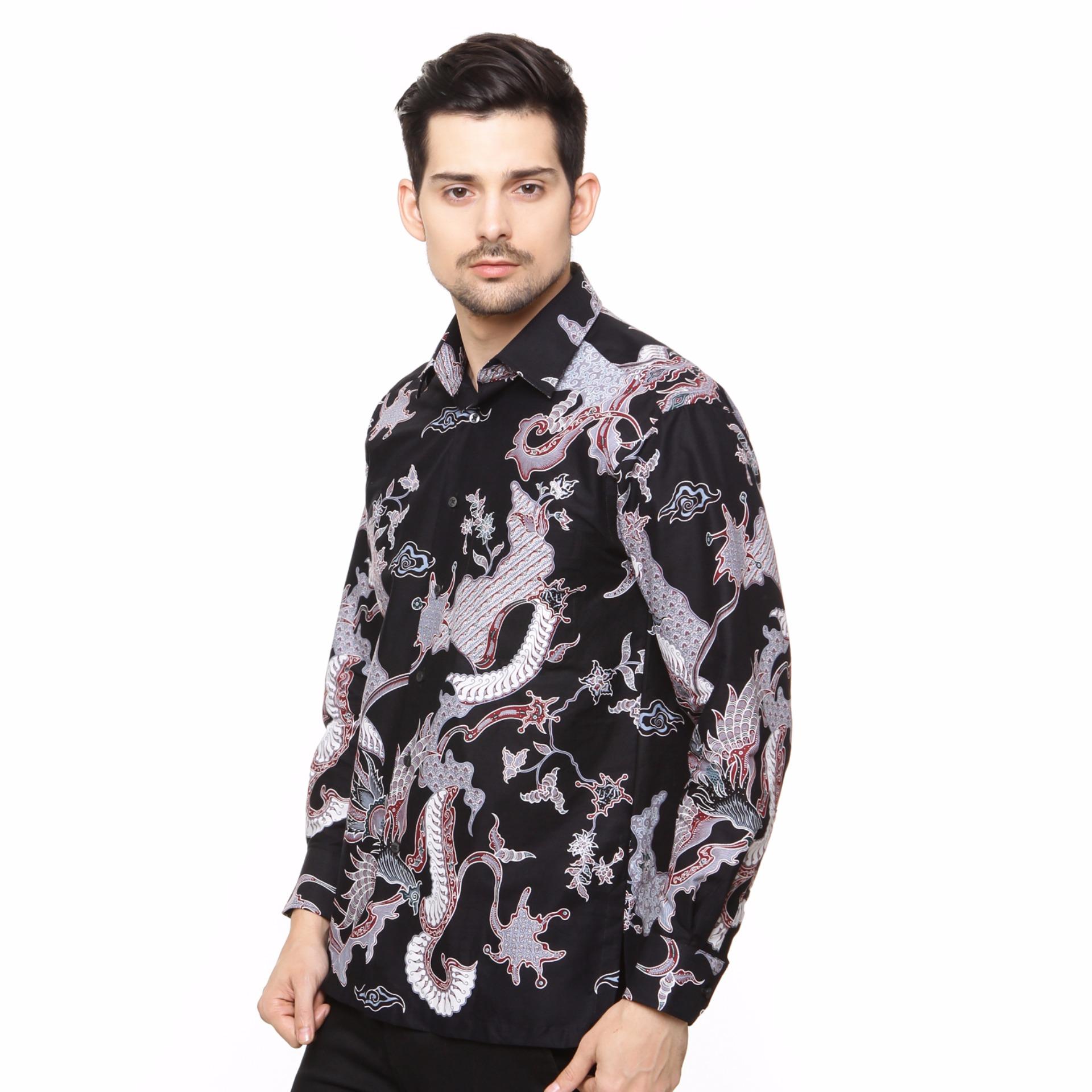 Alisan - Kemeja Batik Panjang - Merah