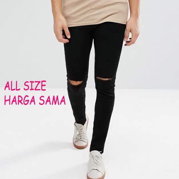 All Size Harga Sama / Celana Jeans Pria Sobek / Jeans Sobek Pria / Jeans Pria / Jeans Rips / Jeans Robek / Jins Sobek / Jins Robek / Jins Ripped