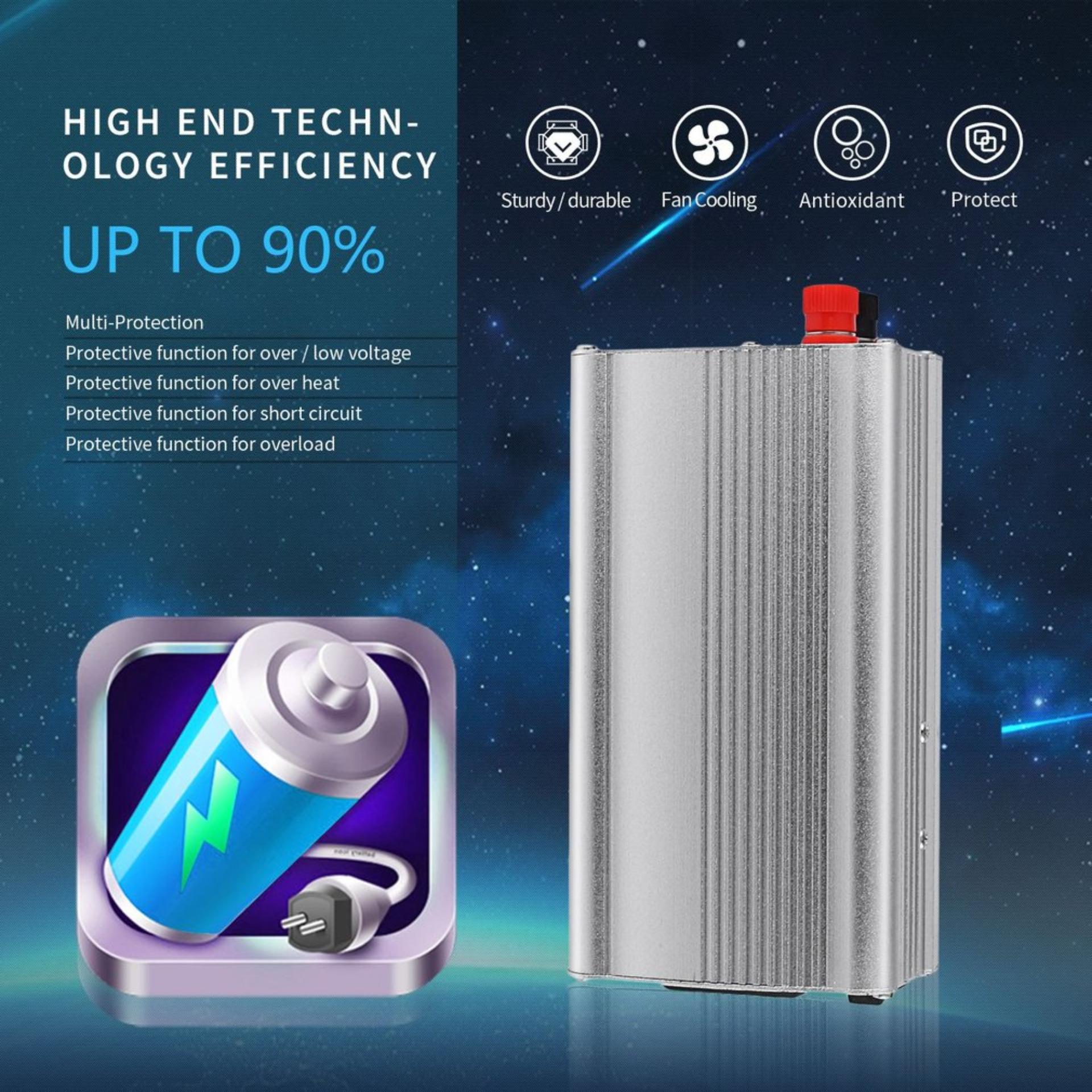 Allwin 1500 W Mobil DC 12 V Ke AC 220 V Inverter Daya Pengisi Daya Konverter untuk Elektronik