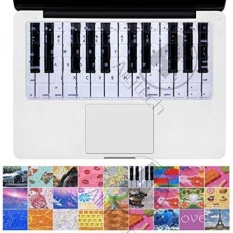 Allytech-Keyboard Cover Silicone Skin Protector untuk MacBook Air13� X9D MacBook Pro 13� X9D 15� X9D 17� X9D (dengan atau Tanpa Retina Display) dan IMacWireless Keyboard (Kunci Piano)-Intl