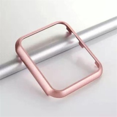 Aluminium Case Bingkai Penutup Pelindung Shell Bumper Protector untuk Apple Watch 38mm Rose Emas-Intl