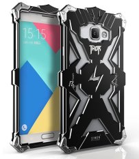 Aluminium Metal Bumper Shockproof Back Cover Case untuk Samsung Galaxy A7 2016 (Hitam)-Intl