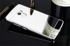 Aluminium Bingkai Logam + Pc Cermin Penutup Belakang Case untuk Lenovo VIBE K4 Catatan/Lenovo VIBE X3 Lite/Lenovo a7010 (Perak) -Intl
