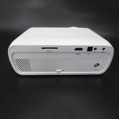 Aluo Mini LED Proyektor Video Home Proyektor dengan Dukungan HDMI 1080 P untuk Home Cinema Theater TV Game Laptop Bisnis SD Smartphone-Putih-Intl