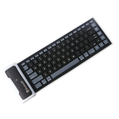 Amart Universal bisa dilipat kibor silikon Bluetooth Nirkabel Tahan<br/>Air