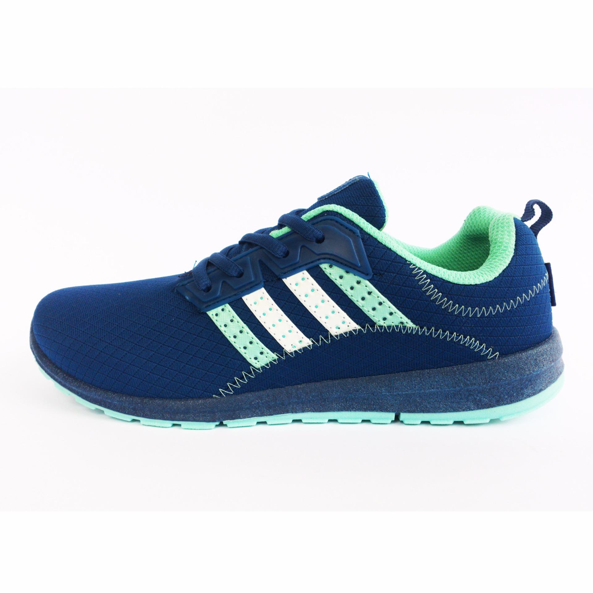 Ando Plano Sepatu Olahraga Wanita Warna Navy Tosca