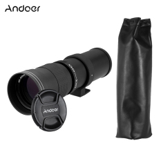 Andoer 420-800mm F/8.3-16 HD Super Telephoto Manual Zoom Lens dengan T-mount untuk Canon Nikon Minolta Sony Pentax Olympus DSLR Kamera-Internasional