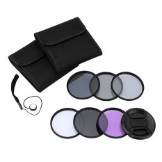 Andoer 49mm UV + CPL + FLD + ND (ND2 ND4 ND8) Fotografi Filter Kit Set Ultraungu Melingkar-polarisasi Fluoresen Kepadatan Netral For Saring Nikon Canon Sony Pentax DSLR