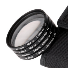 Andoer 52 Mm Makro Close Up Set Filter + 1 + 2 + 4 + 10 dengan Kantong untuk Nikon D7200 D5200 D3200 d3100 Canon Sony Pentax DSLR