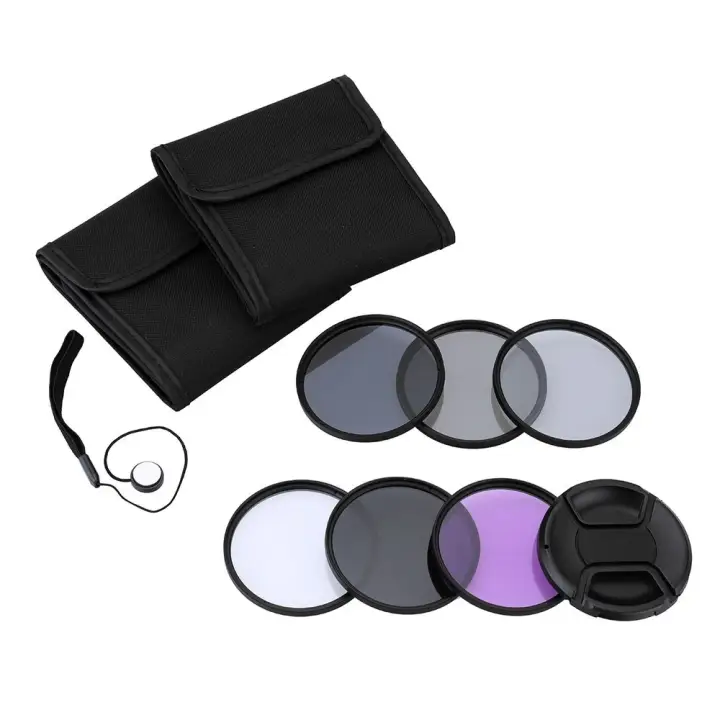 andoer filter lensa fotografi kit set 58mm uv cpl fld nd untuk kamera dslr nikon canon sony pentax