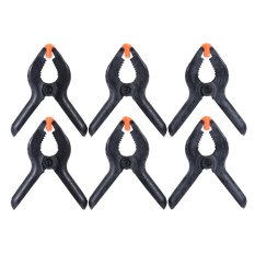 Andoer 6 Pcs Plastik Ketat Klip Clamp Peralatan Fotografi Penggunaan Universal untuk Fotografi Studio Kertas Foto Latar Belakang Backdrop Stand Holder Outdoorfree-Intl