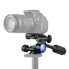 Andoer A-40 3 Cara Kamera Video Kepala Aluminium Aloi 360� Panorama Fotografi Pelembab Kepala untuk Perkakas Bertualang untuk Tripod Monopod Slider Max. beban 5Kg/11Lbs-Intl
