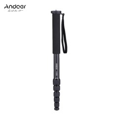 Andoer A-666 181 Cm/5.9ft Teleskop Aluminium Kamera Monopod Unipod Tongkat 6-Section Maks. beban 10Kg/22Lbs dengan Pembawa Tas untuk Nikon Canon Sony A7 Pentax Perekam Video Studio Fotografi-Internasional