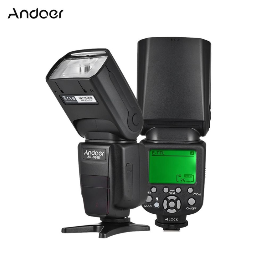 Andoer AD-980IIIC E-TTL Master Budak Blitz Speedlite 1/8000 S HSS Dibangun Di-Dalam 2.4G Sistem Blitz Nirkabel 2.9 S waktu Daur Ulang Manual & Otomatis Zoom GN58 untuk Canon Seri Kamera-Internasional