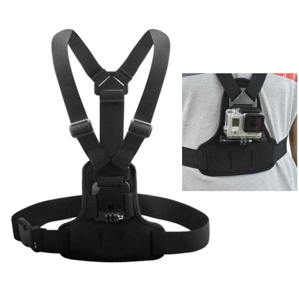 Andoer Adjustable Jaring Badan Elastis Tali Dada Tali Pengikat Sabuk Aksesori untuk Kamera GoPro Olahraga Hero 4/3 +/3/2/1 SJCAM- internasional