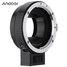 Andoer Adapter Lensa Auto-Fokus AF EF NEXII Canon EF-S untuk Sony NEX E Gunung 3/3N/5N/5R/7/A7/A7R/A7S/A5000/A5100/ A6000