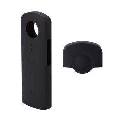 Andoer Kamera Pelindung Silikon Case Penutup dengan Lensa Cap untuk Ricoh Theta V 360 Derajat Kamera-Intl