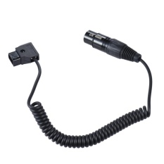 Andoer D-Tap Pria Ke XLR 4-Adaptor Betina Pin Power Supply Tali Kabel untuk V-Piringan Dudukan Monitor Kamera Perekam-Intl