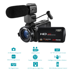 Andoer HDV-Z20 1080 P Full HD 24MP WiFi Digital Video Kamera Camcorder dengan Mikrofon Eksternal 3.0
