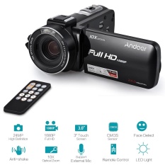 Andoer HDV-Z82 1080 P Full HD 24MP Digital Kamera Video Camcorder 10X Optical Zoom dengan 3