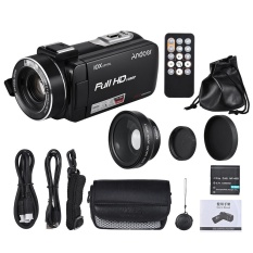 Andoer HDV-Z82 1080 P Full HD 24MP Digital Video Kamera Camcorder dengan 0.45X Wide Angle Lens 3