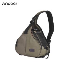 Andoer K1 Segitiga DSLR Tas Kamera Silang Garis Membawa Case Tahan Guncangan Tahan Air dengan Dudukan Tripod untuk Canon Nikon Sony Olympus PENTAX-Intl