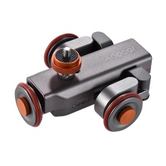 Andoer L4 Autodolly 3 Speed Adjustable with Wireless Remote Control Electric Motorized 3-Wheel Pulley Car Slider Rolling Skater for Canon Nikon Sony for iPhone7 7plus 6plus for Samsung Huawei Smartphone Time Lapse/Low Angle/Macro Video Shooting - intl