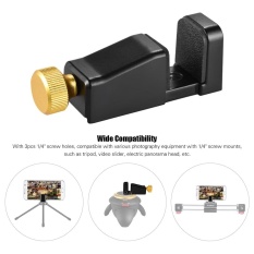 LC-12 Adjustable Metal Pemegang Telepon Mini Ponsel Clamp Adaptor Tripod With 3 Pcs 1/4