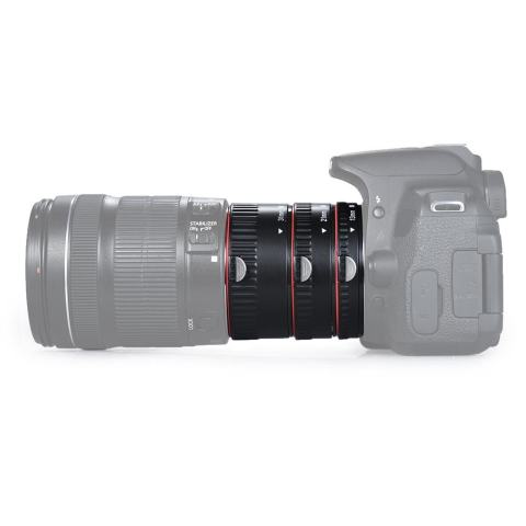 Andoer Tabung Ekstensi Makro Set 3-Piece 13 Mm 21 Mm 31 Mm Auto Fokus Ekstensi Cincin Tabung untuk Kamera tubuh dan Lensa 35 Mm SLR Kompatibel untuk Canon Semua EF dan EF-S Lensa-Intl 2
