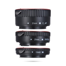 Andoer Macro Sambungan Tabung Set 3-piece 13mm 21mm 31mm Auto Fokus Sambungan Cincin Tabung untuk Bodi Kamera dan Lensa 35mm SLR Kompatibel untuk Canon Semua EF dan Ef-s Lensa-Intl