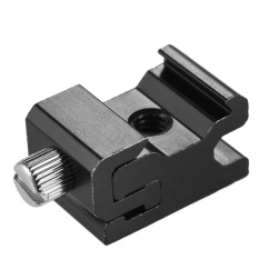 Andoer Logam Blitz Speedlite Seksi Shoe Dudukan Adaptor Dapat Disesuaikan Breadth dengan 1/4