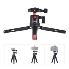 Andoer Mini Handheld Travel Tabletop Tripod Stand with Ball Head for Canon Nikon Sony DSLR Mirrorless Camcorder for iPhone X 8 7 Plus 7s 6s for Samsung Huawei Honor 9 Smartphone for GoPro 5 - intl