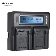 Andoer NP-FW50 NPFW50 Ganda Channel Digital Kamera Pengisi Daya dengan Tampilan LCD untuk Sony �7 �7r �7sii �7ii �6500 A6300 �7rii NEX Seri-Internasional