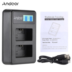 Andoer NP-FW50 Isi Ulang Tampilan LED Charger Paket 2 Slot Kabel USB KIT FOR SONY Alpha A7 A7R A7S A5000 A6000 NEX-3 NEX-5 NEX-5R 5 T-NEX-6 NEX-7 NEX -C3 NEX Ke F3-Digital SLR Kamera-Internasional
