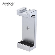 Andoer Telepon Tripod Mount Adaptor Bracket Holder Clip dengan Sepatu Dingin untuk IPhone X 8 7 6 S 6 5 Plus untuk Samsung Sony Smartphone-Intl