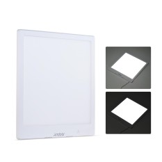 Andoer Fotografi Tanpa Bayangan Cahaya Tanpa Bayangan Lampu Panel Alas Kotak Lunak Cahaya Bawah 19*19 Cm Daerah Efektif Kecerahan dapat Disesuaikan-Internasional