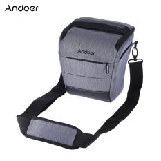 Andoer DSLR Portabel Kamera Tas Bahu Ramping Polyester Kamera untuk 1 Kamera 1 Lensa dan Aksesoris untuk Perkakas Bertualang Fujifilm Olympus Panasonic -Intl