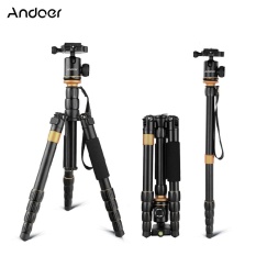 Andoer Profesional Dilipat Dapat Dilepas Fotografi Kamera Digital Perekam Video Tripod Monopod Bola Kepala untuk Canon Nikon Sony Panasonic DSLR -Internasional