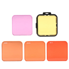 Andoer Switchable profesional menyelam Filter lensa Kit Set termasuk 5 Filter lensa untuk GoPro Hero 3 + / 4