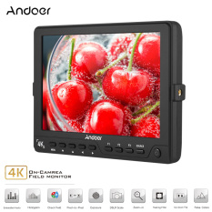 Andoer S7 Profesional 7 Inch On-Camera Monitor IPS Full HD 1920*1200 Resolusi Tinggi Video Monitor Dukungan 4 K HDMI Sinyal untuk Sony Canon Nikon BMCC BMPC BMPCC 5D Mark III-Intl