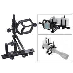 Andoer Universal Teleskop Metal Ponsel Digital Dudukan Kamera Rak Adaptor Smartphone Klip Penahan untuk Monokuler Teropong Lapangan Mikroskop Lensa Telefoto untuk iPhone 7 Plus/7/6 S /6 Plus-Intl