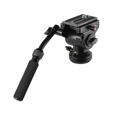 Andoer Video Camera Tripod Action Fluid Drag Pan Head Hydraulic Panoramic Photographic Head for Canon Nikon Sony DSLR Camera Camcorder Shooting Filming - intl
