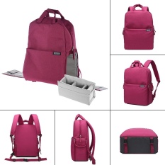 Andoer Air-tahan Anti Guncangan DSLR Kamera Tas Fotografi Video Ransel Santai Bahu Tas untuk Nikon Canon Sony Pentax Sony kamera dengan Hujan Tutup-Internasional