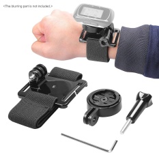 Andoer Tali Tangan Pergelangan Tangan Band Sabuk Ban Lengan dengan Pemegang Adaptor untuk GPS Garmin Sudut Siklus 25 200 500 510 520 800 810 1000 Aksesoris Untuk GoPro -Intl