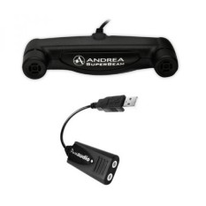 Andrea Communications C1-1021450-100 Pureaudio USB-SA Digital Eksternal USB Suara Kartu dengan Superbeam Array2S Mikrofon Bundel-Internasional