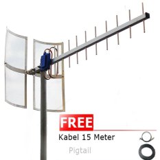 Antena Yagi 75dbi Modem Prolink PHS101 High Extreme 4G LTE / 3G EVDO