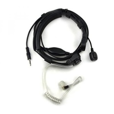 Anti-radiasi Binaural Earphone, Bigstone Universal 3.5mm Kebisingan Membatalkan Tabung Udara Akustik Paten Stereo Earbud Headphone dengan Mikrofon untuk Agen Wanita Hamil dan Anak-anak-Intl