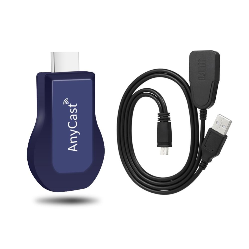 AnyCast New Wireless WiFi Display Dongle Receiver 1080P HD TV Stick Miracast Airplay DLNA Mirroring for Android iOS Smart Phone Tablet PC to HDTV Projector - intl
